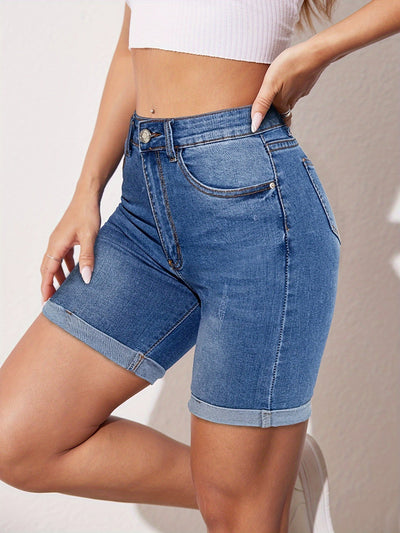 RAPHAELLE™ - Stretch-Fit Bermuda Jean Short
