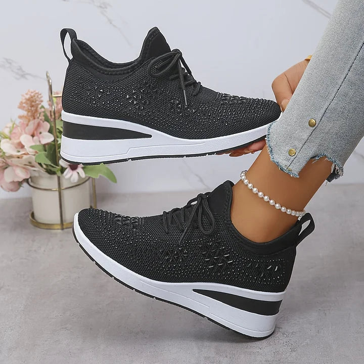 Giselle™ | Orthopedic Rhinestone Sneakers